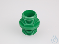 Thread adapter 3/4" out.- conical R3/4"out., green StopCock spigots, ball...